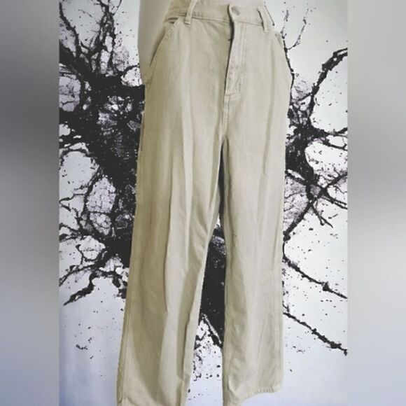 GARAGE CARGO Pants WOMEN'S Tan/Khaki Pockets Baggy Grunge Hip Hop SIZE JR 3 - Picture 13 of 14